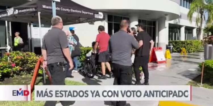 Florida y otros estados inician votación adelantada en persona
