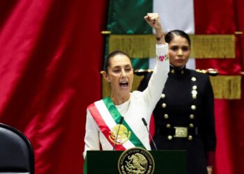 Sheinbaum en su primer discurso como presidenta de México