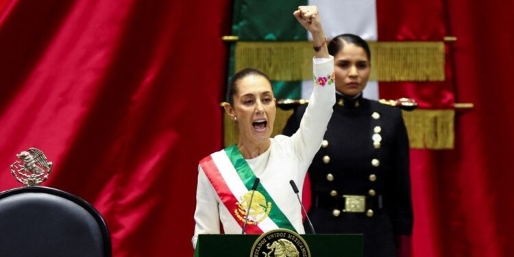 Sheinbaum en su primer discurso como presidenta de México