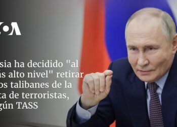 Rusia ha decidido «al más alto nivel» retirar a los talibanes de la lista de terroristas, según TASS