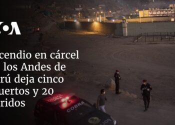 Incendio en cárcel en los Andes de Perú deja cinco muertos y 20 heridos