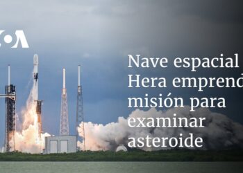 Nave espacial Hera emprende misión para examinar asteroide