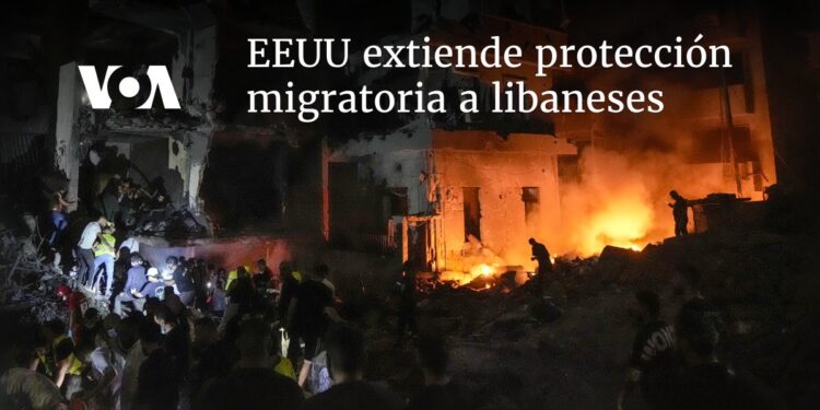 EEUU extiende protección migratoria a libaneses