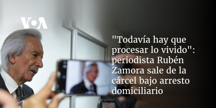 periodista Rubén Zamora saldrá de la cárcel bajo arresto domiciliario