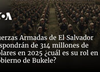 Fuerzas Armadas de El Salvador dispondrán de 314 millones de dólares en 2025 ¿cuál es su rol en el gobierno de Bukele?