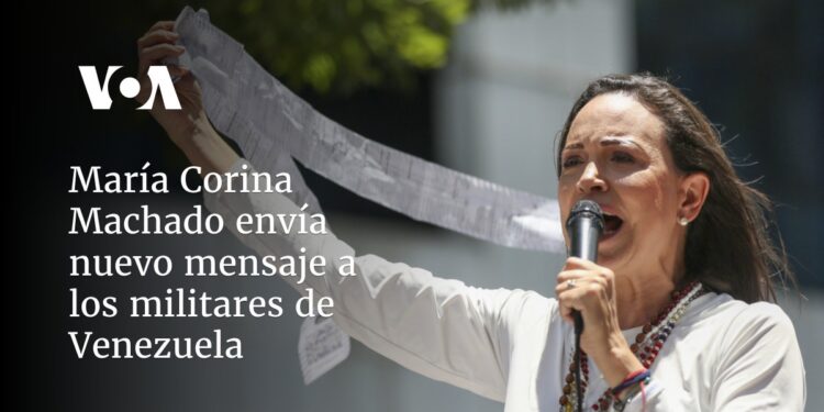 Machado insta a militares venezolanos a dejar de defender el gobierno «de salida» de Maduro