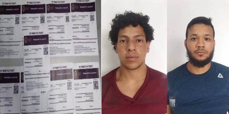 Capturados dos hombres por vender entradas falsas para el juego de la Vinotinto y Argentina