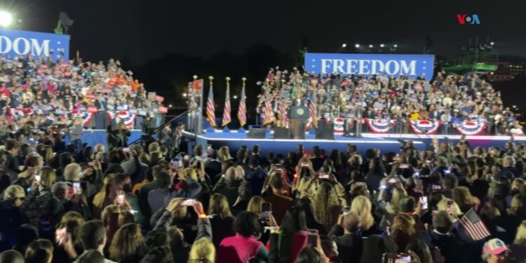 Harris pronuncia discurso en Washington; Trump enfrenta consecuencias tras evento en NY