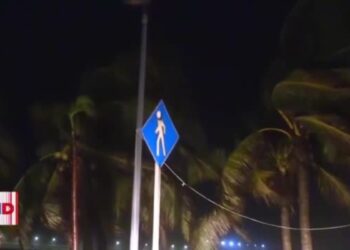 Huracán Milton causa fuertes lluvias en las costas de Yucatán, México