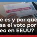 ¿Quiénes pueden votar por correo postal en las elecciones de EEUU?