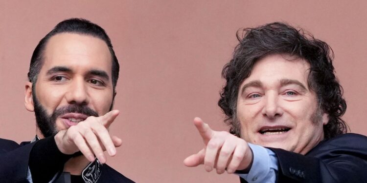 Nayib Bukele y Javier Milei se reúnen en Argentina