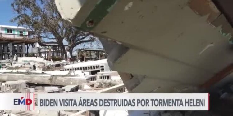 Biden visita áreas de Florida y Georgia devastadas por tormenta Helene