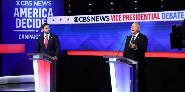 El demócrata Tim Walz y el republicano JD Vance arremetieron contra los compañeros de fórmula del otro durante un debate vicepresidencial