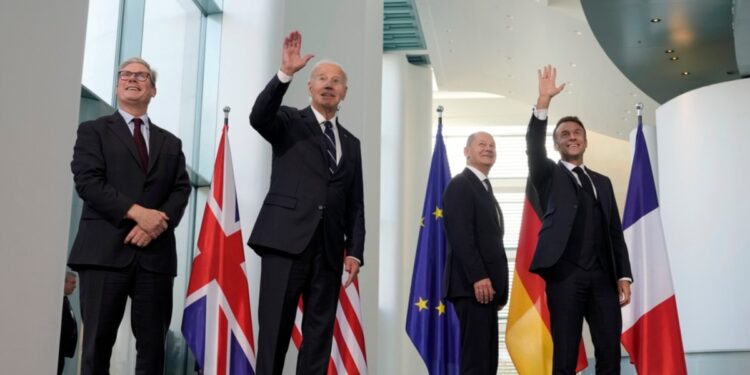 Biden visita Alemania con una visita relámpago centrada en Oriente Medio y Ucrania