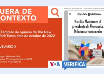 The New York Times no publicó en 2024 que Nicolás Maduro es el presidente de Venezuela y “debemos reconocerlo”
