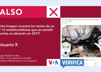 Esta imagen no muestra uno de los F-16 que recibió Ucrania tras ser derribado por Rusia