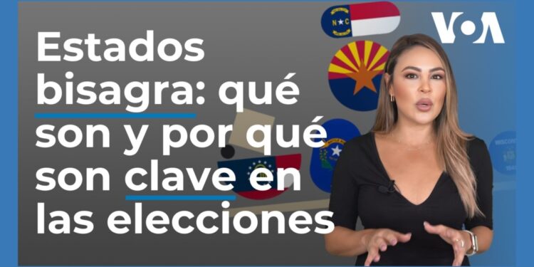 ¿Qué son los estados «bisagra» en EEUU y por qué son decisivos en la carrera presidencial de 2024?