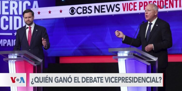 ¿Quién ganó el debate vicepresidencial entre Walz y Vance? 