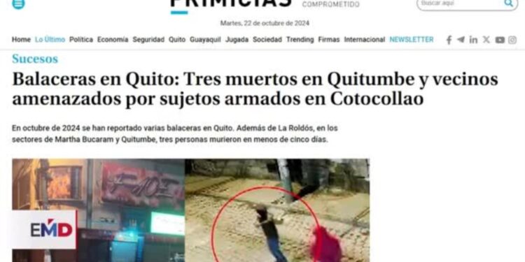 Alerta en Quito ante presencia de organizaciones criminales