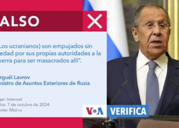 Jefe de la diplomacia del Kremlin afirma falsamente que Kiev obliga a los ucranianos a luchar contra Rusia