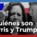 el perfil de los candidatos presidenciales Kamala Harris y Donald Trump