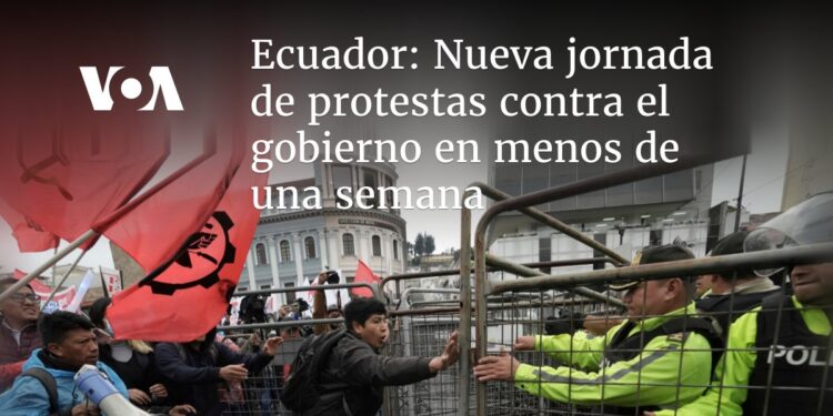 Nueva jornada de protestas contra el gobierno en menos de una semana