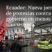 Nueva jornada de protestas contra el gobierno en menos de una semana