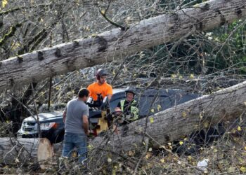 Fuertes tormentas en EEUU azotan las costas oeste y este que podrían extenderse durante el fin de semana