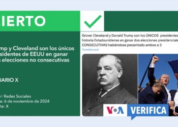 Trump es el segundo candidato a presidente de EEUU en ganar dos elecciones no consecutivas