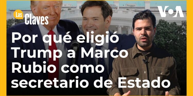 Trump confirma nominación del senador Marco Rubio para secretario de Estado