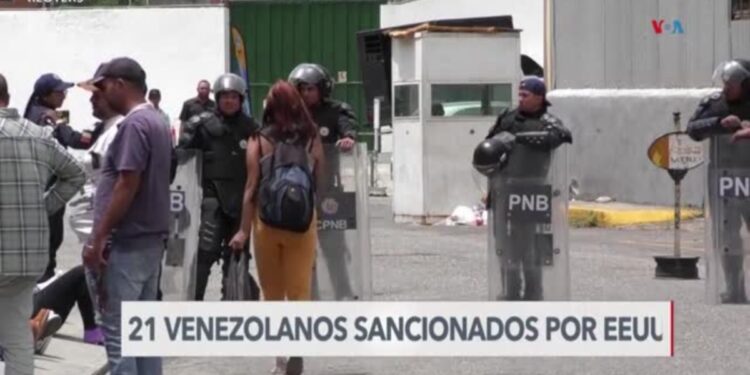 EEUU sanciona a 21 funcionarios venezolanos por represión postelectoral
