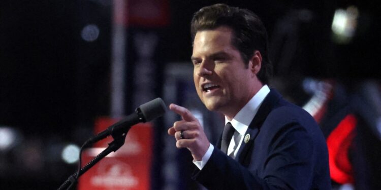 Matt Gaetz, excandidato de Trump al gabinete, dice que no volverá al Congreso