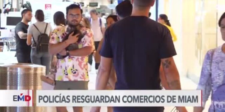 Refuerzan seguridad en áreas comerciales del sur de Florida al acercarse las festividades