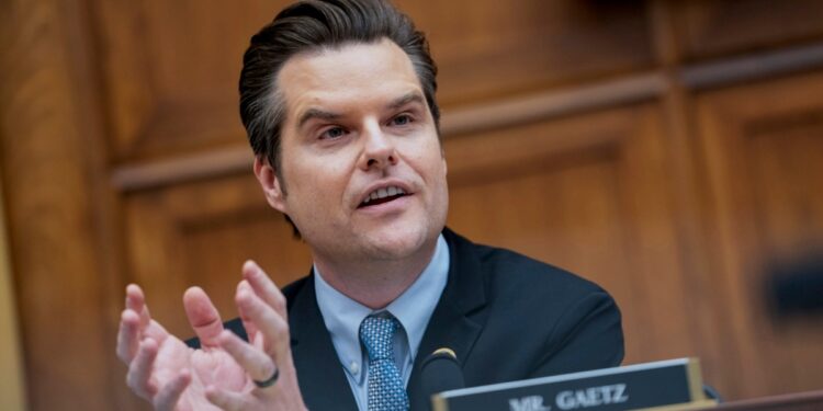 Matt Gaetz renuncia a candidatura para secretario de Justicia, dice no querer ser «una distracción»