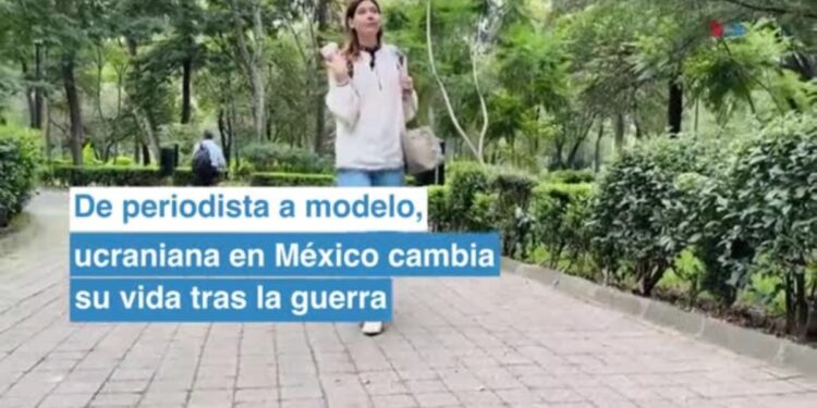 De periodista a modelo, ucraniana en México cambia su vida tras la guerra