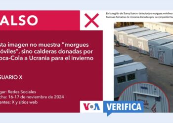 ¿Coca-Cola donó morgues móviles a Ucrania? Falso, las imágenes que circulan en Internet son manipuladas