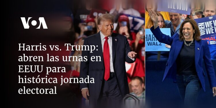 abren las urnas en EEUU para histórica jornada electoral