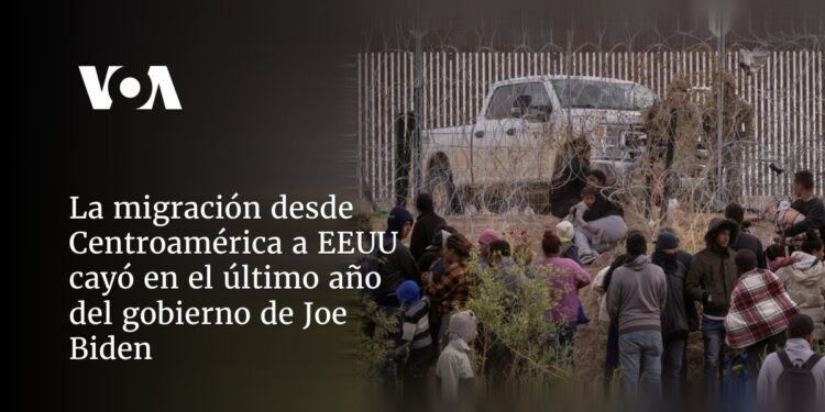 La migración desde Centroamérica a EEUU cayó en el último año del gobierno de Joe Biden