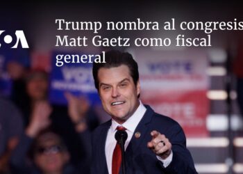 Trump nombra al congresista Matt Gaetz como fiscal general