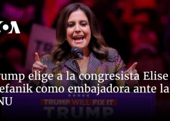 Trump elige a la congresista Elise Stefanik como embajadora ante la ONU