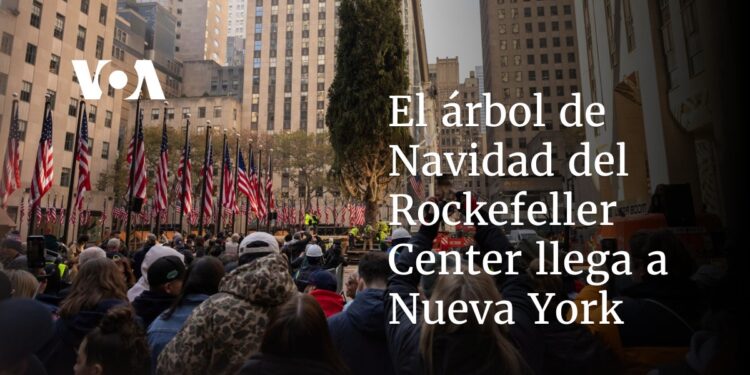 El árbol de Navidad del Rockefeller Center llega a Nueva York