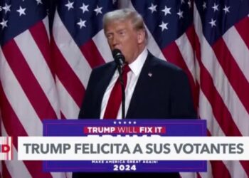 Donald Trump y seguidores celebran triunfo electoral