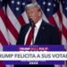 Donald Trump y seguidores celebran triunfo electoral