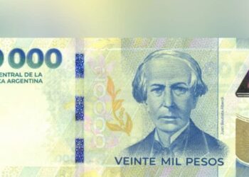 Argentina lanza billete de 20,000 pesos ante una inflación de casi 200%