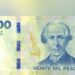 Argentina lanza billete de 20,000 pesos ante una inflación de casi 200%