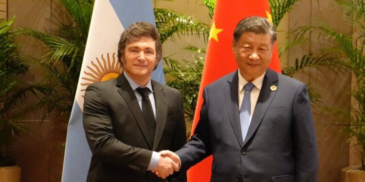 Milei y su par chino se reúnen en el G20 para hablar de ampliar el comercio