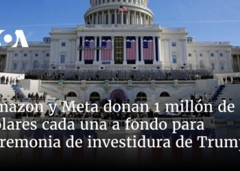 Amazon y Meta donan 1 millón de dólares cada una a fondo para ceremonia de investidura de Trump