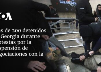 Más de 200 detenidos en Georgia durante protestas por la suspensión de negociaciones con la UE