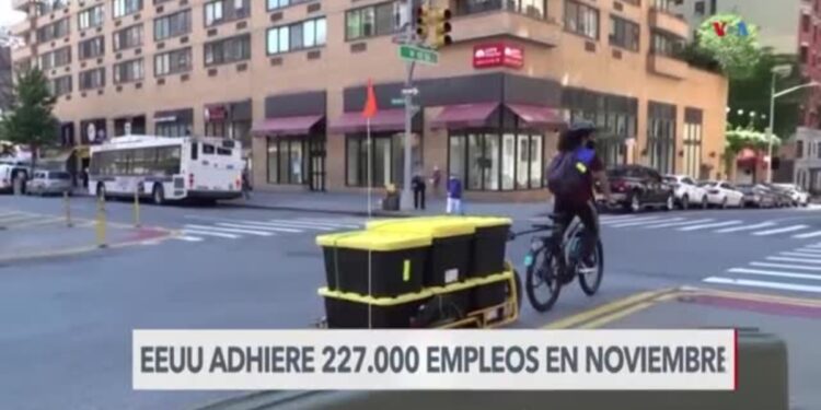 EEUU añade 227.000 nuevos empleos en noviembre