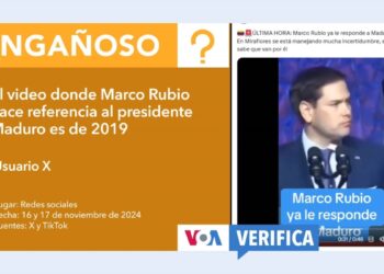 Este video no corresponde a una respuesta del senador Marco Rubio a Maduro tras las elecciones de 2024